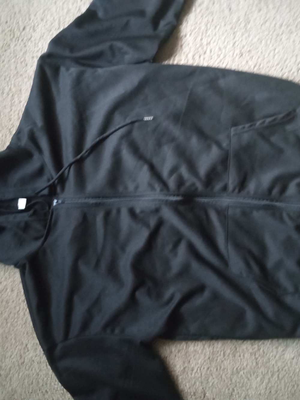 Black Full-Zip Hooded Jacket - Men Brand New $8